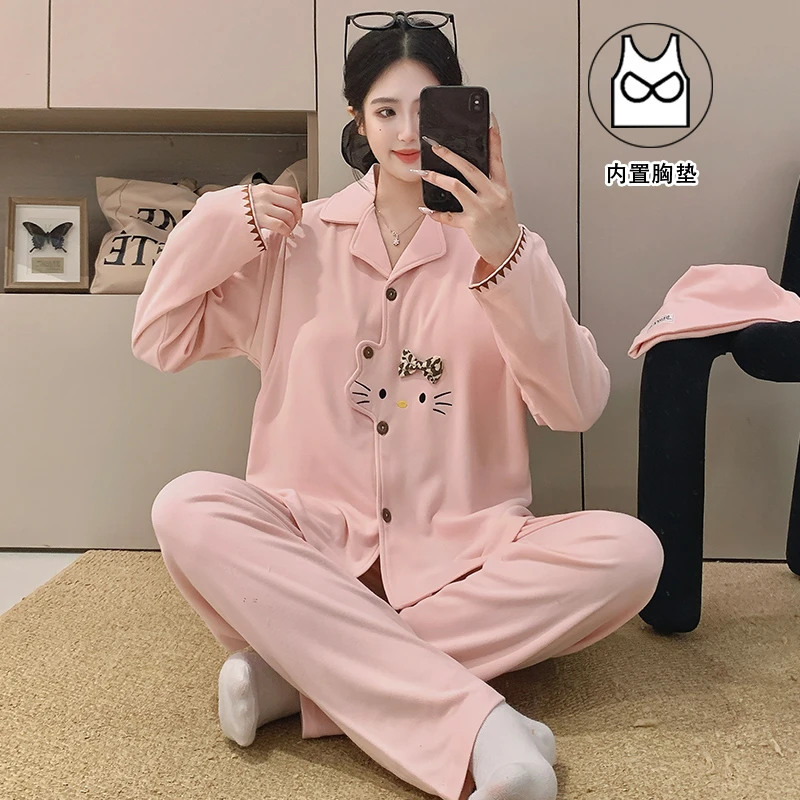 【带帽子-纯棉】月子服春秋冬季产前产后孕妇哺乳睡衣产妇家居套装