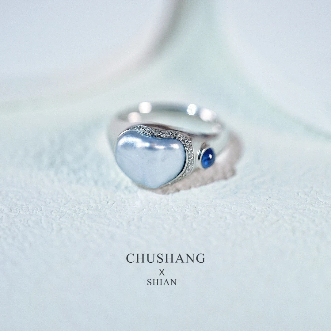 18k金无核keshi珍珠戒指时尚优雅高级（圈口可改）