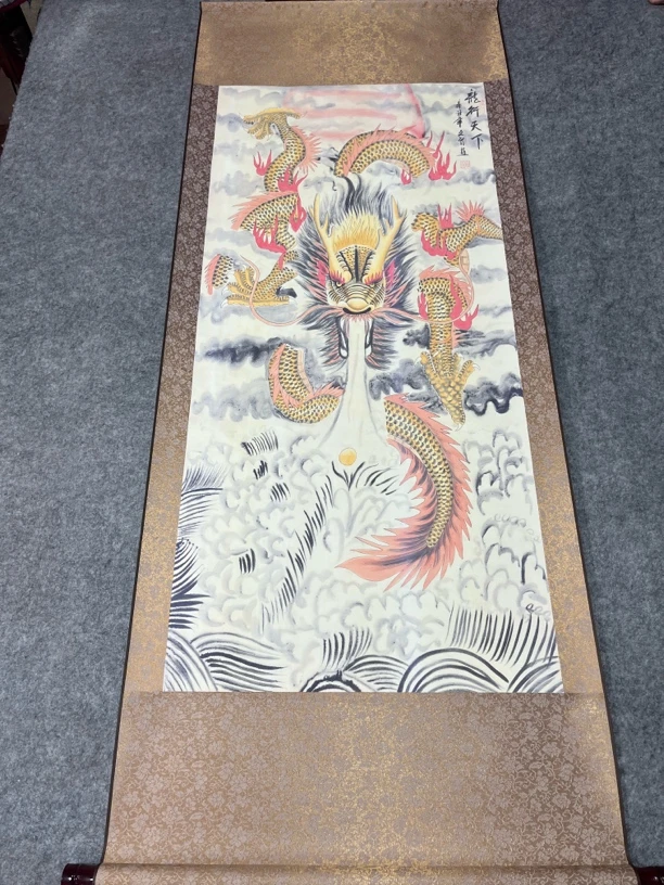 60×160《龙行天下》国画