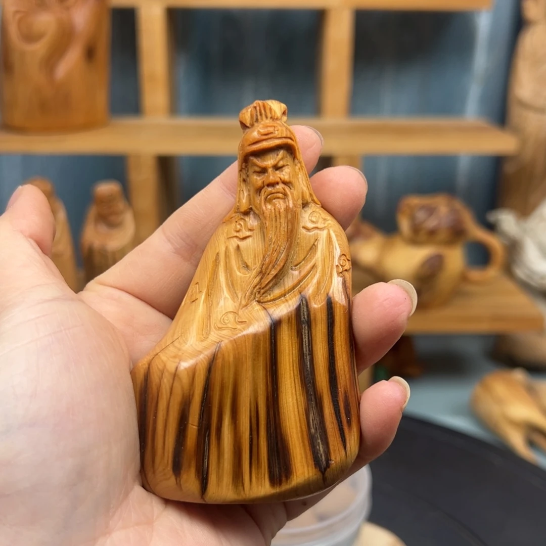 木崖柏木摆件手把件