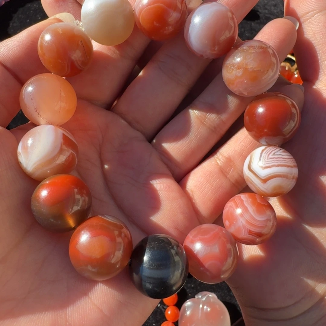 南红玛瑙未镶嵌手串