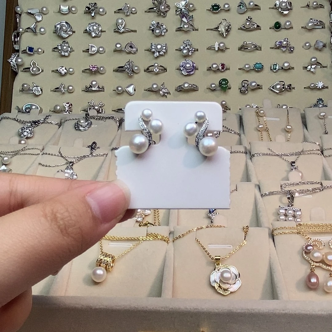 淡水珍珠耳饰银S925镶嵌