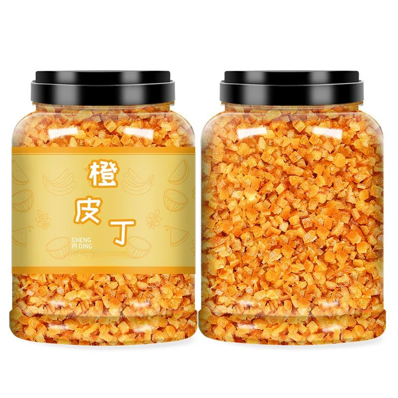 糖渍橙皮丁月饼烘焙专用罐装陈皮干橘皮橘子皮桔皮休闲解馋小零食