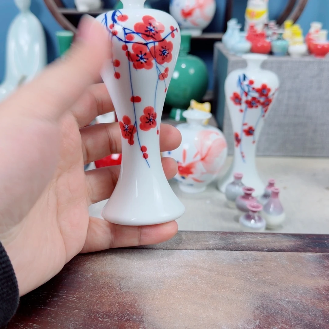 陶瓷手工小花器摆件