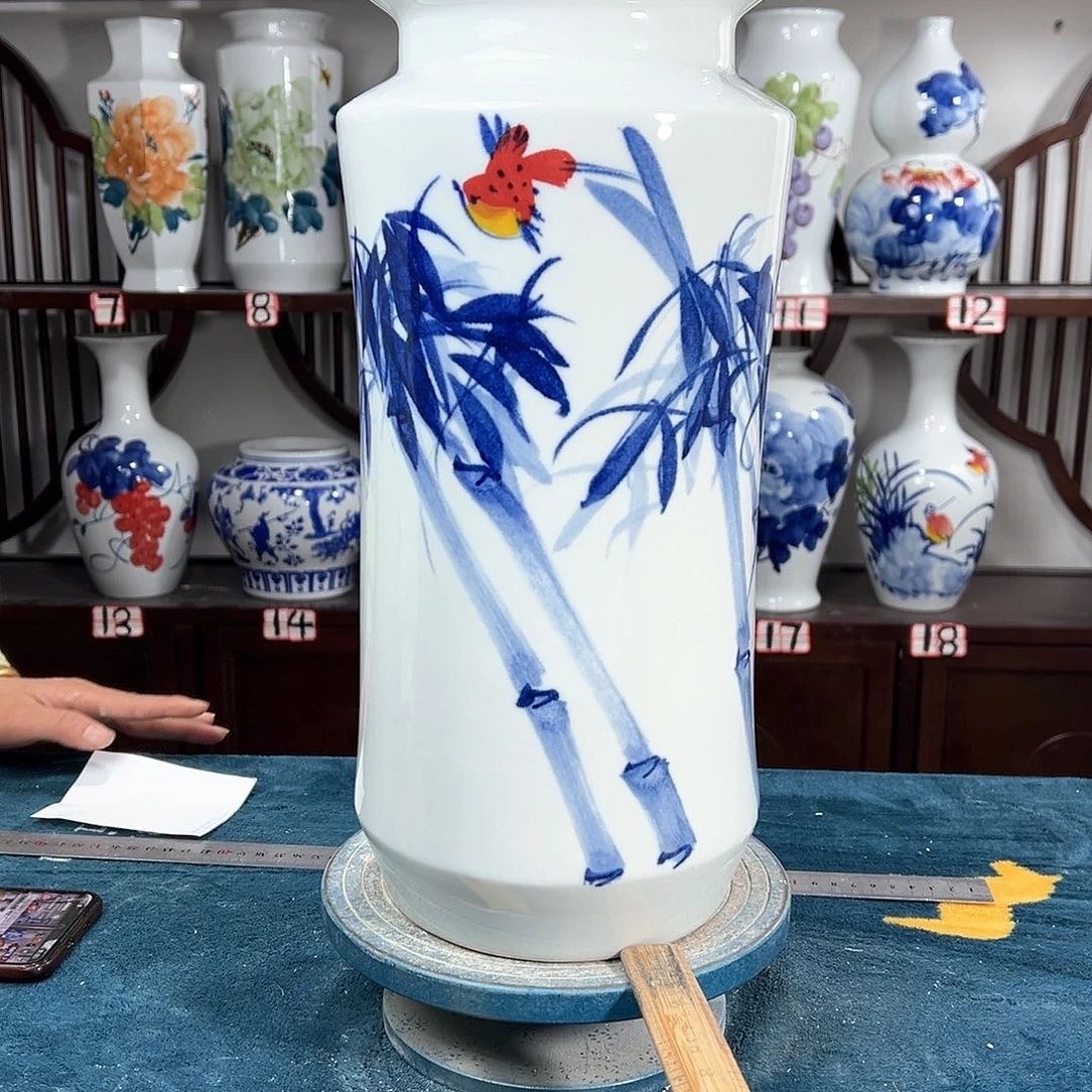 摆件景德镇陶瓷书竹