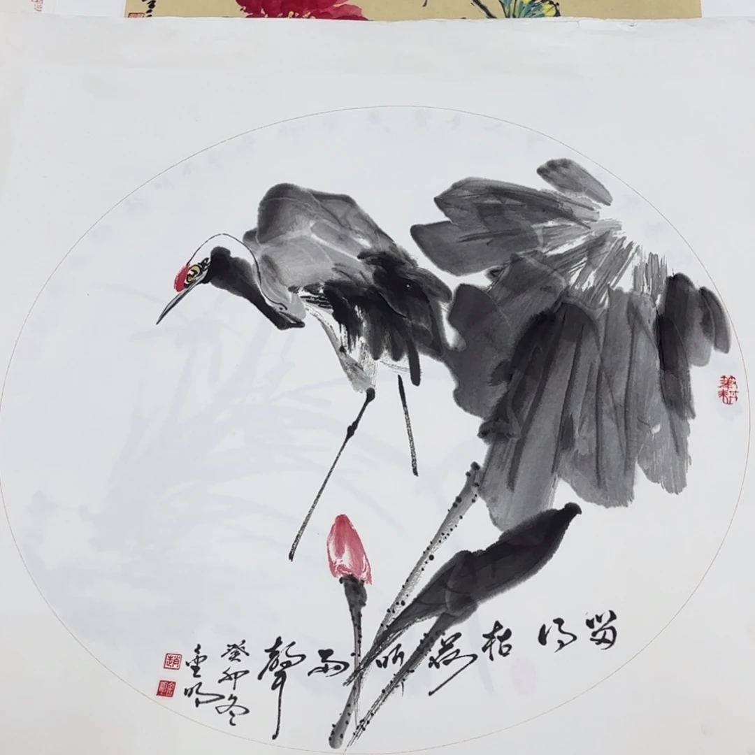 国画50直径花鸟艺