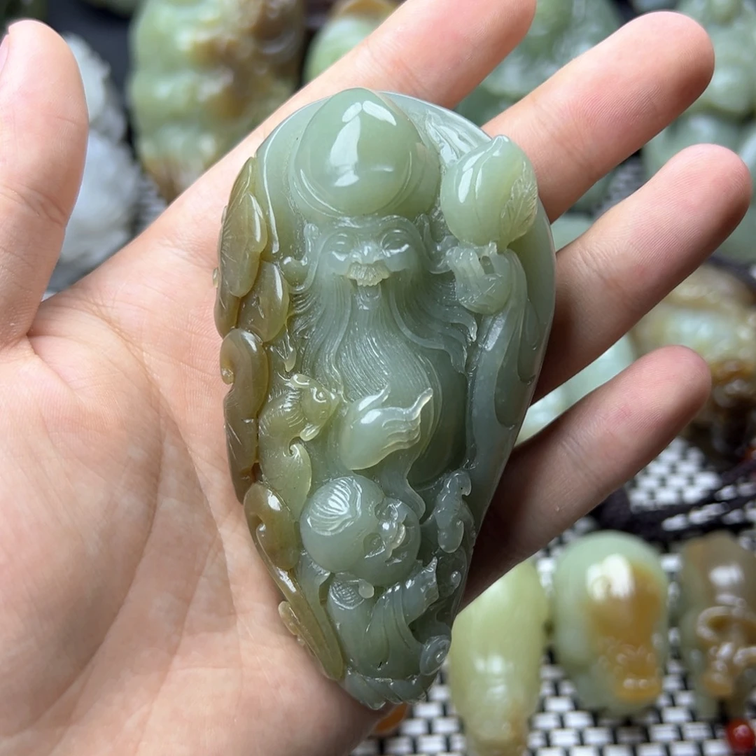 和田玉未镶嵌挂件