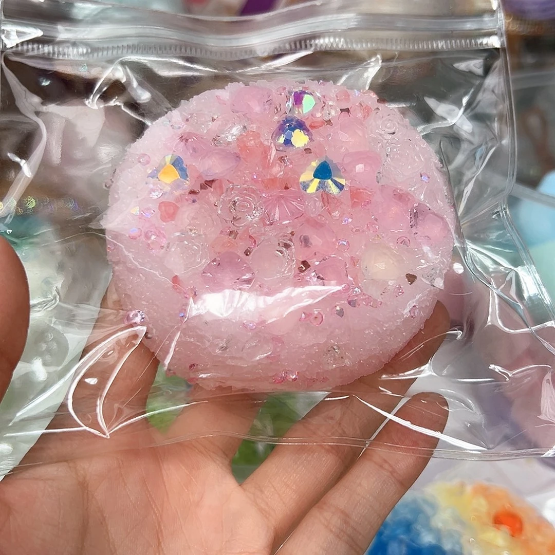 硅胶碎冰粉色小号圆吐司155g