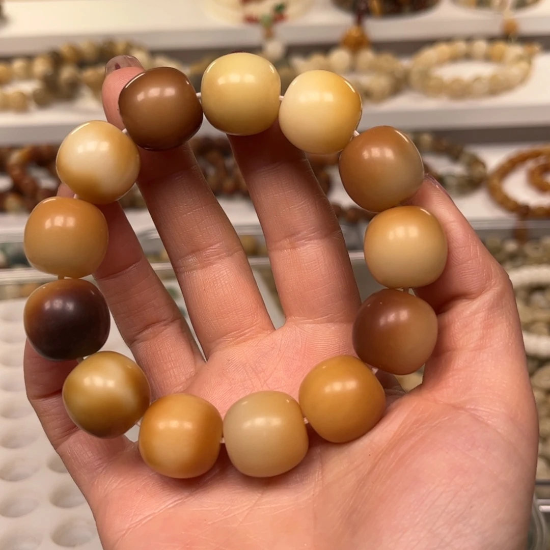 白玉菩提手串大卡干磨手串