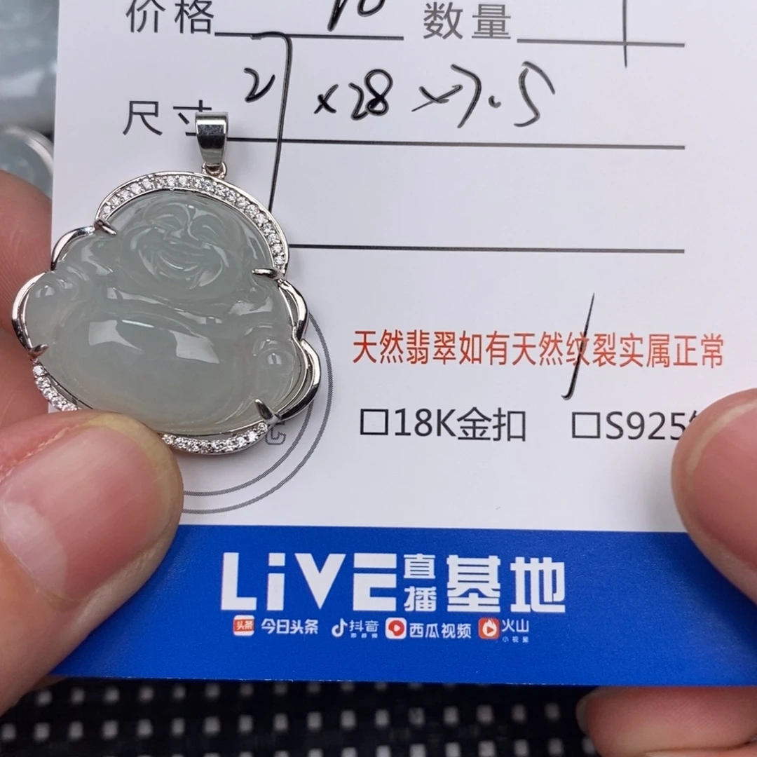 翡翠银S925镶嵌颈饰