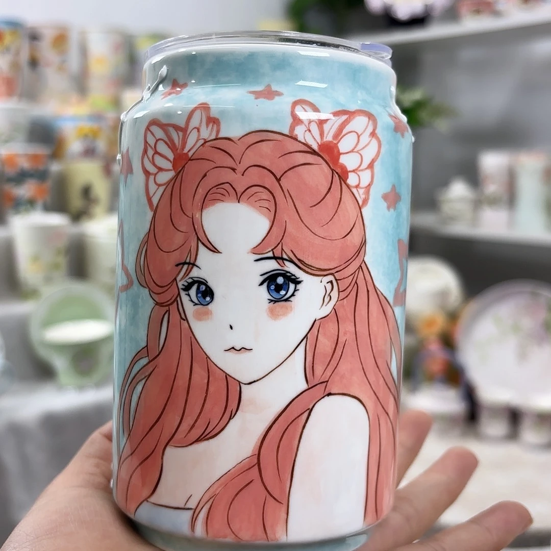 手绘高温釉下彩陶瓷
