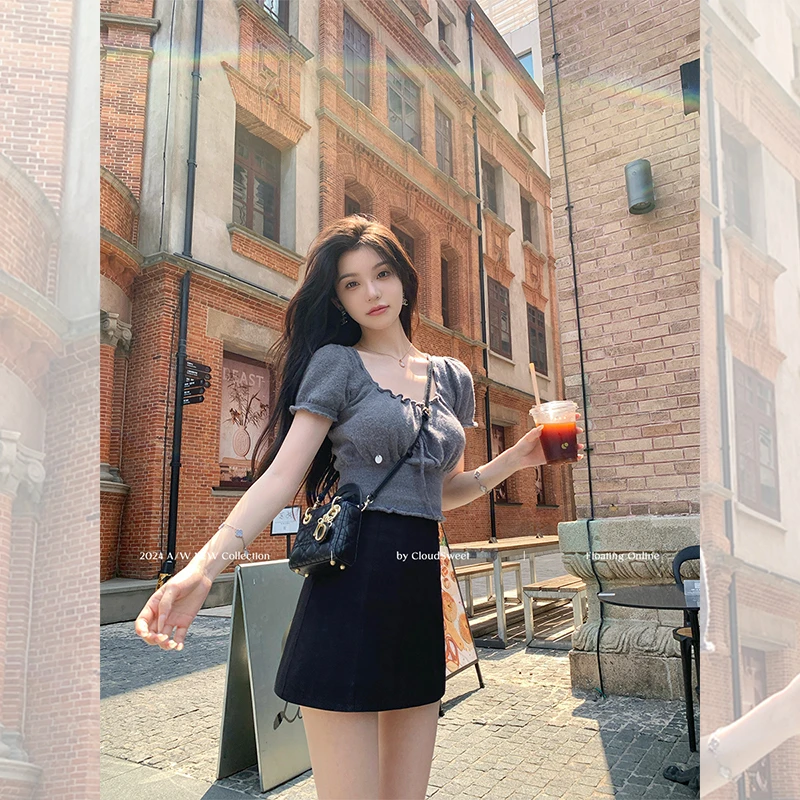 【CloudSweet 08/21 】终身少女feel/嗲嗲甜欲miu系针织小衫