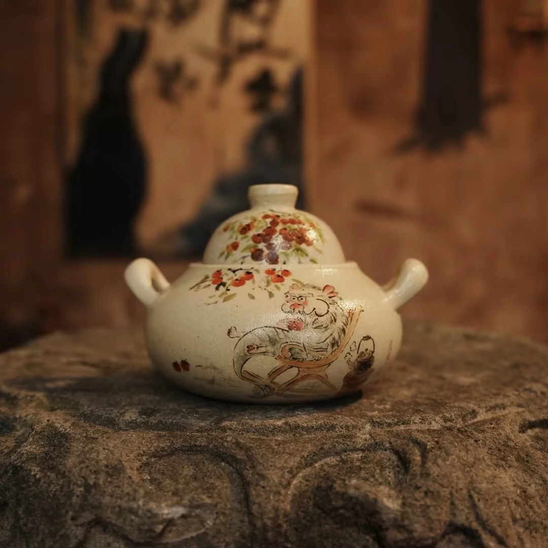 【九离烧】小胖龙圆肚砂锅容量(火元0065)480cc