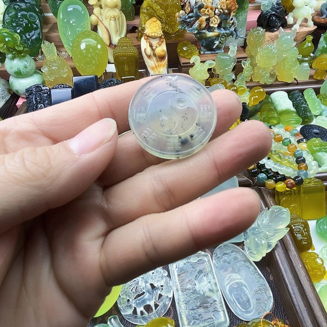 岫玉未镶嵌吊坠(不含链)