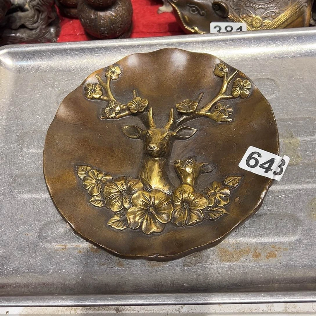 黄铜摆件，文房摆件