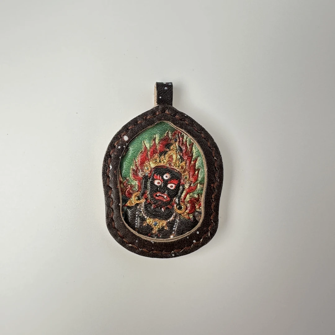 非金属皮质吊坠 【皮雕吊坠大方/异形】手工非遗民族风挂坠