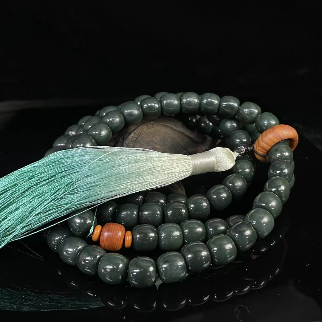 A118 和田玉珠链 YS431515