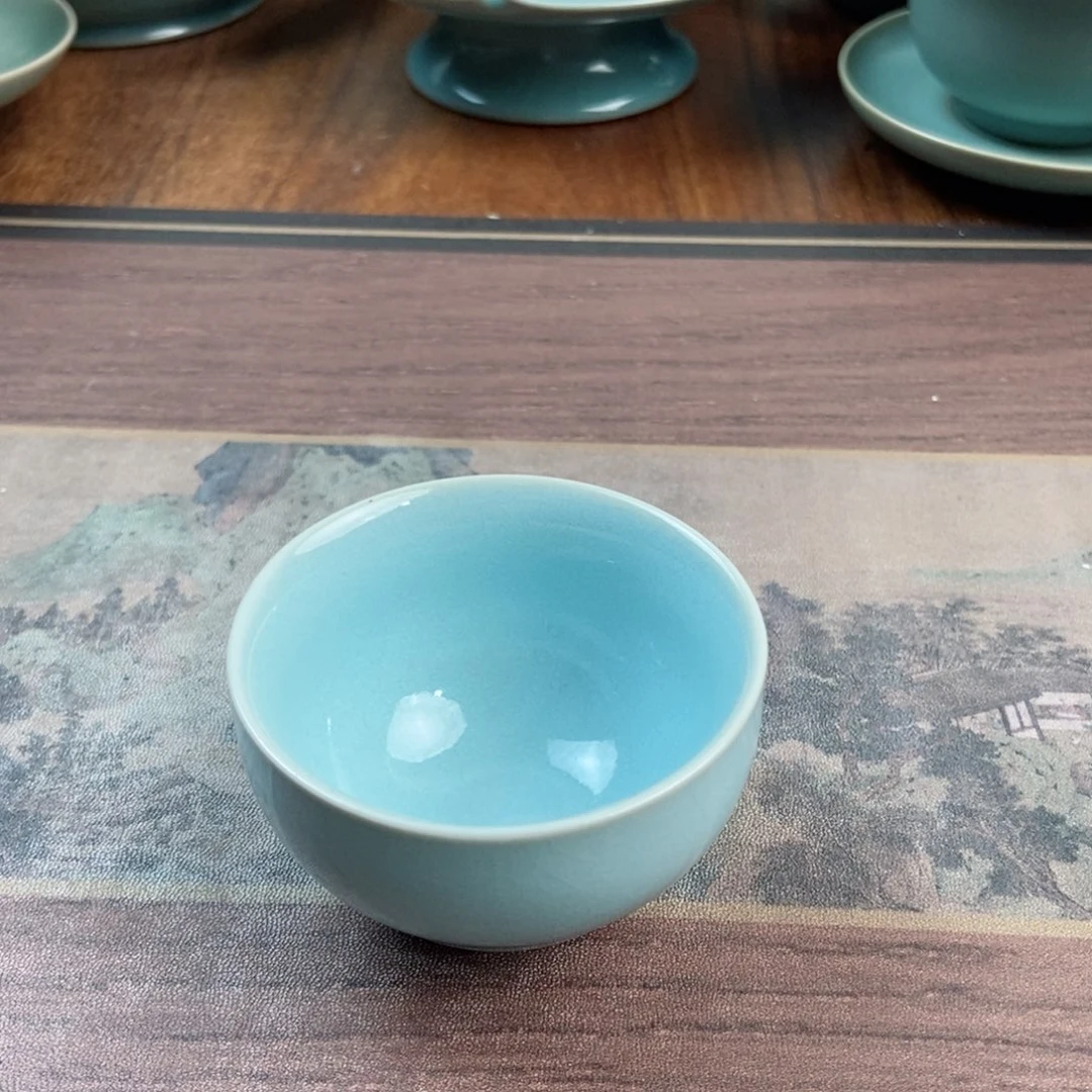 摆件陶原产地原矿汝瓷～茶器