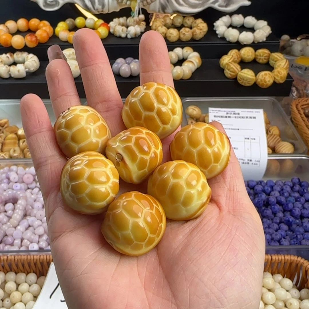 吊坠菩提根/象牙果微瑕牙果卡27炭烤富甲4颗