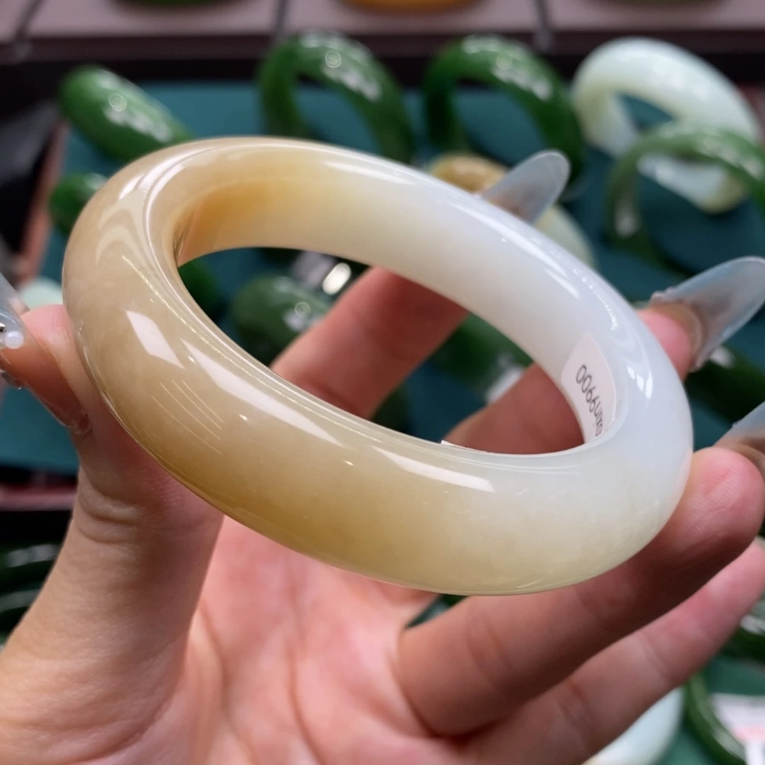 和田玉未镶嵌手镯5253