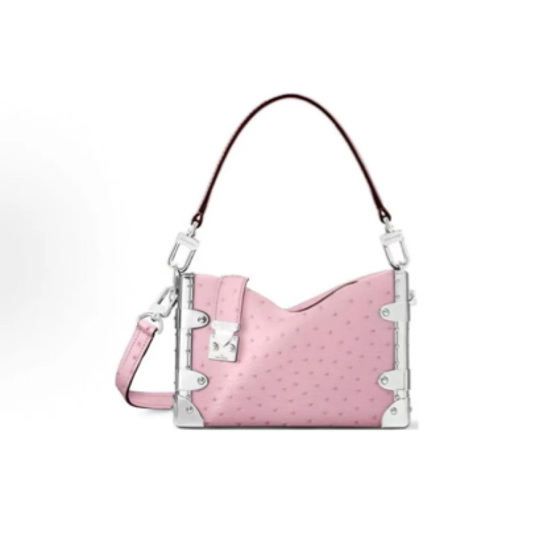 全新未使用 LV 谷爱凌 粉色鸵鸟皮 小号