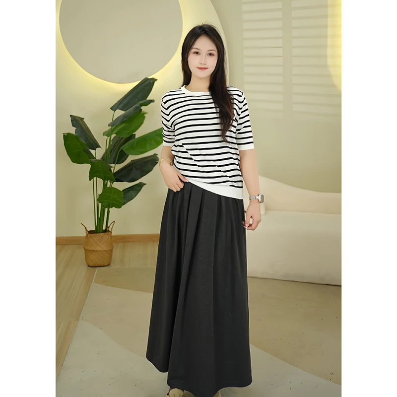 【斑马条】夏日悠闲清凉一夏”条纹““经典”上衣 #9033