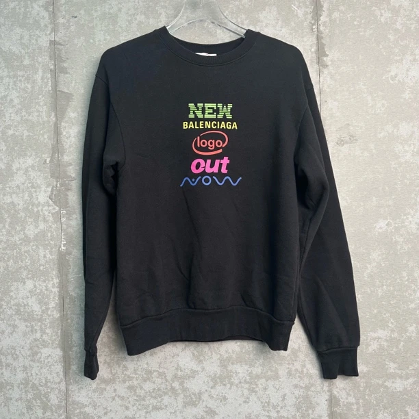 未使用 Balenciaga/巴黎世家 S*1/彩色印花logo短袖/15829/JP