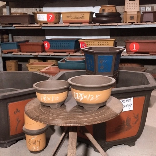 紫砂紫砂花盆包邮