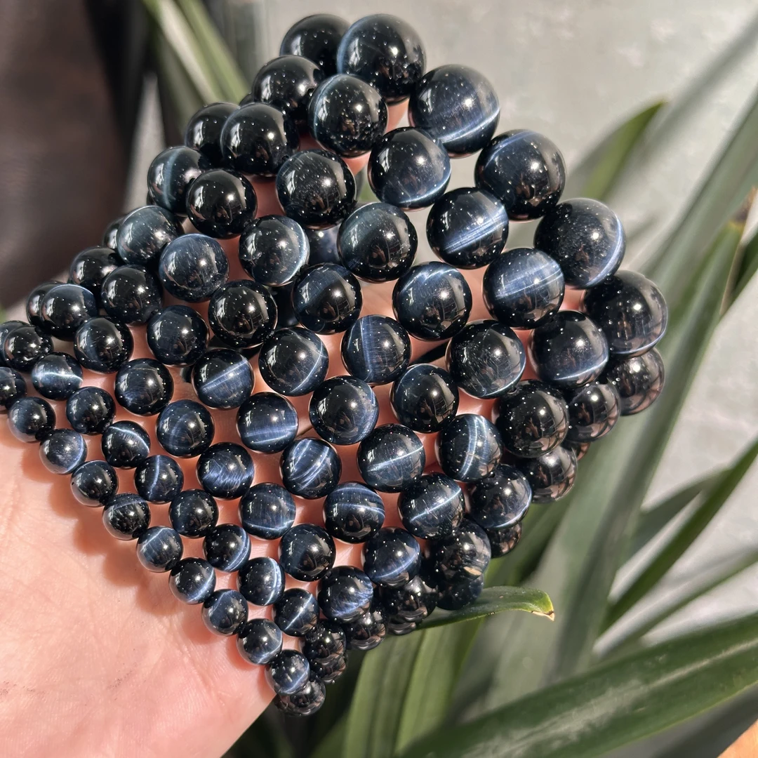 H250 天然蓝虎眼石手串 多样性发其一