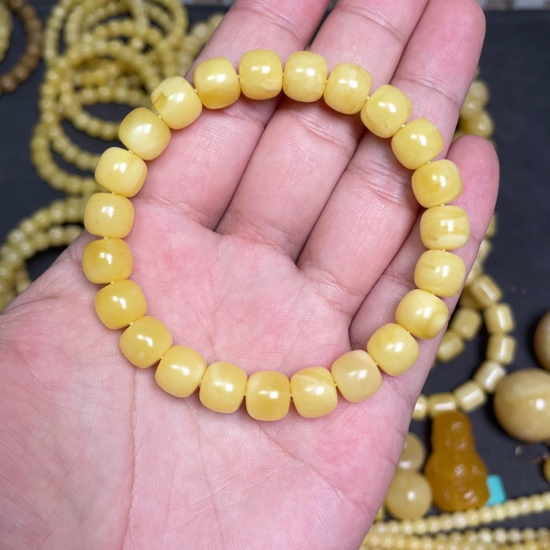 蜜蜡未镶嵌裸石蜜蜡手串9.8mm