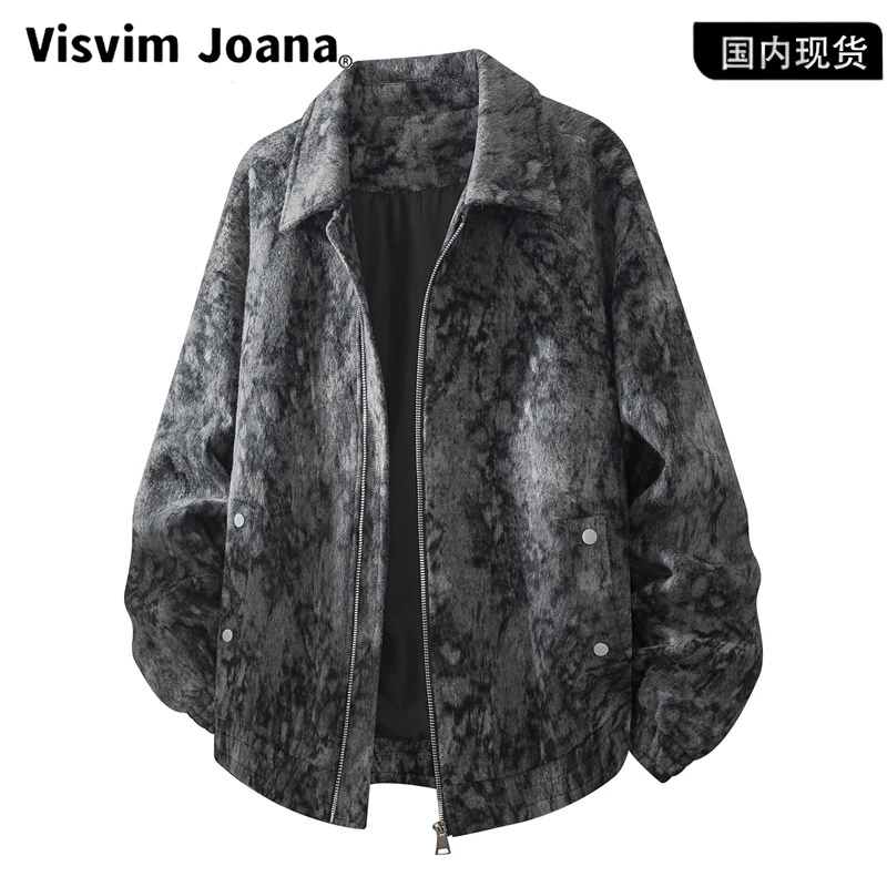 【品牌现货撤柜】潮牌复古大码休闲夹克春秋季宽松休闲百搭美式翻领