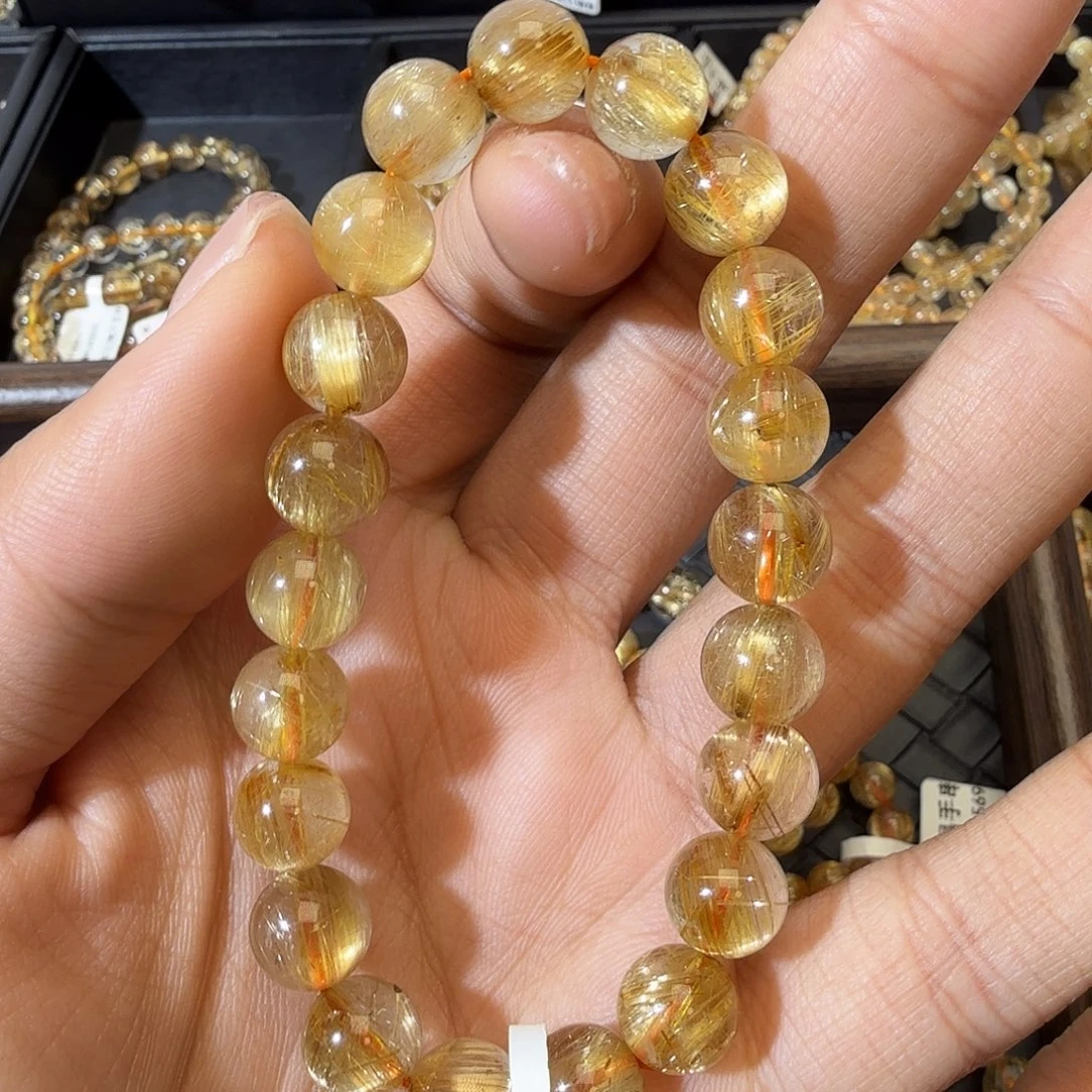 未镶嵌手链发晶天然金发晶