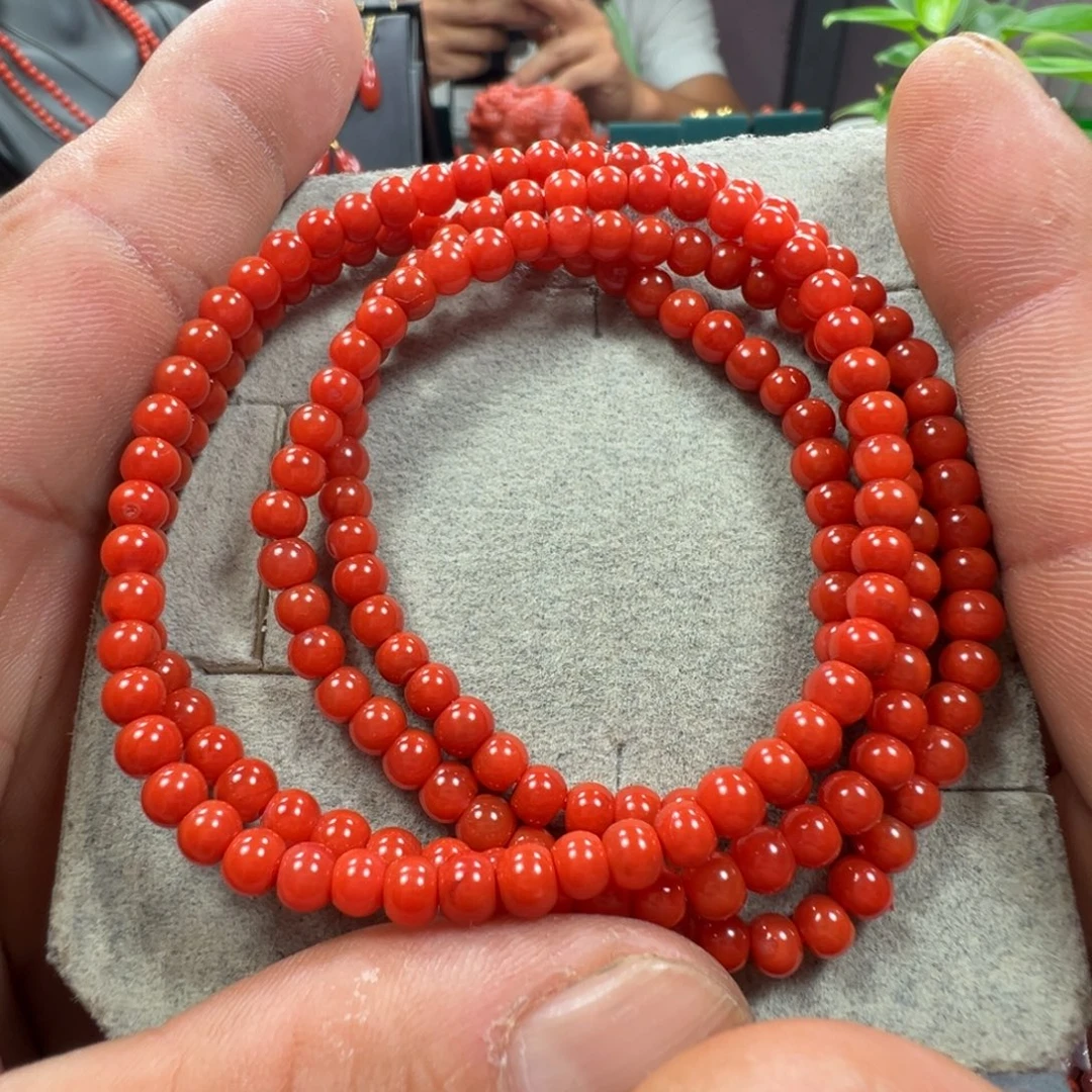 南红玛瑙未镶嵌多圈老型4