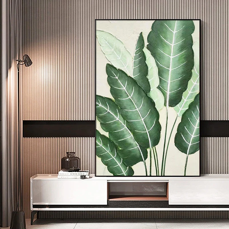 手工砂岩厚油肌理画入户玄关装饰画 沙发背景墙铝合金家大业大597