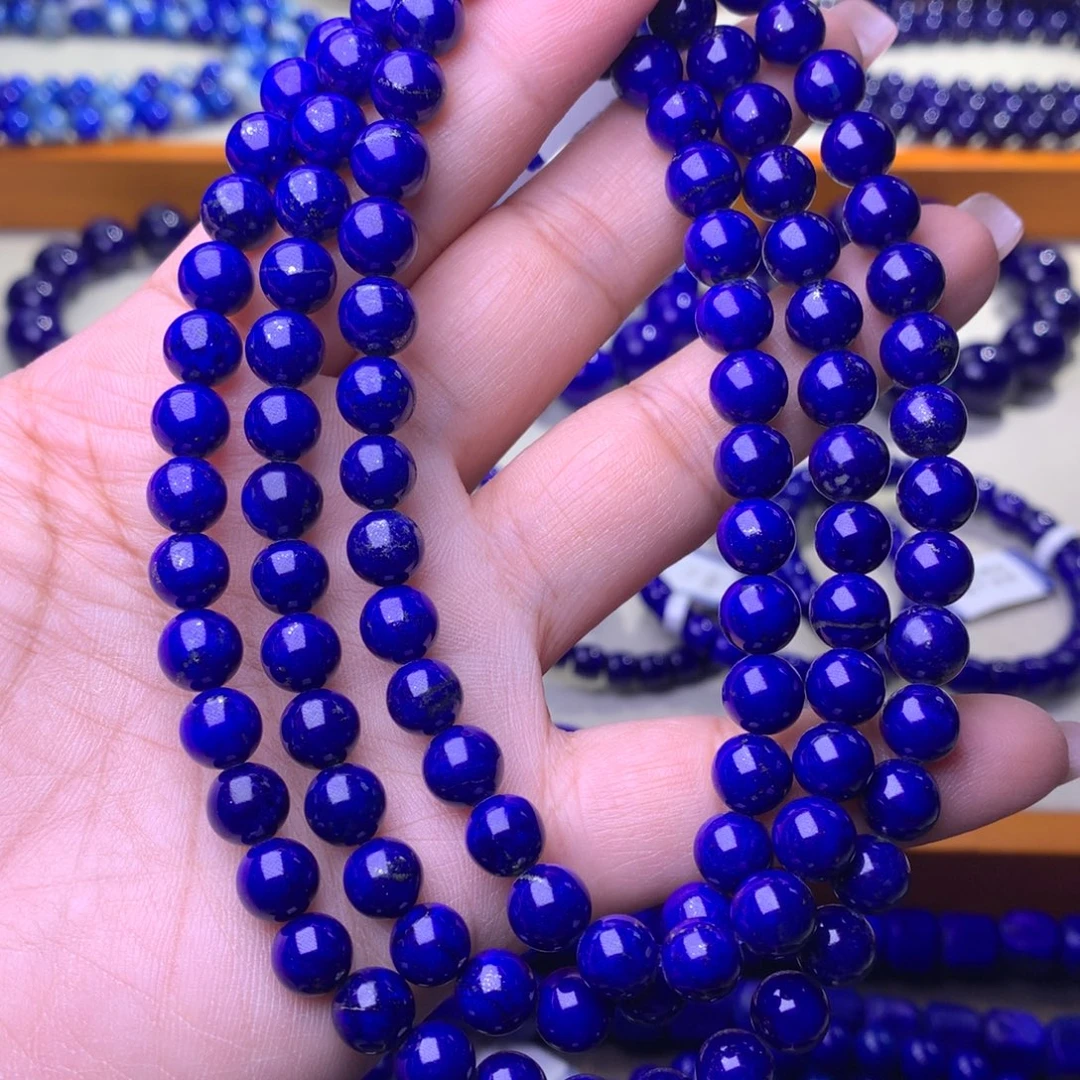 青金石未镶嵌手串7.8m