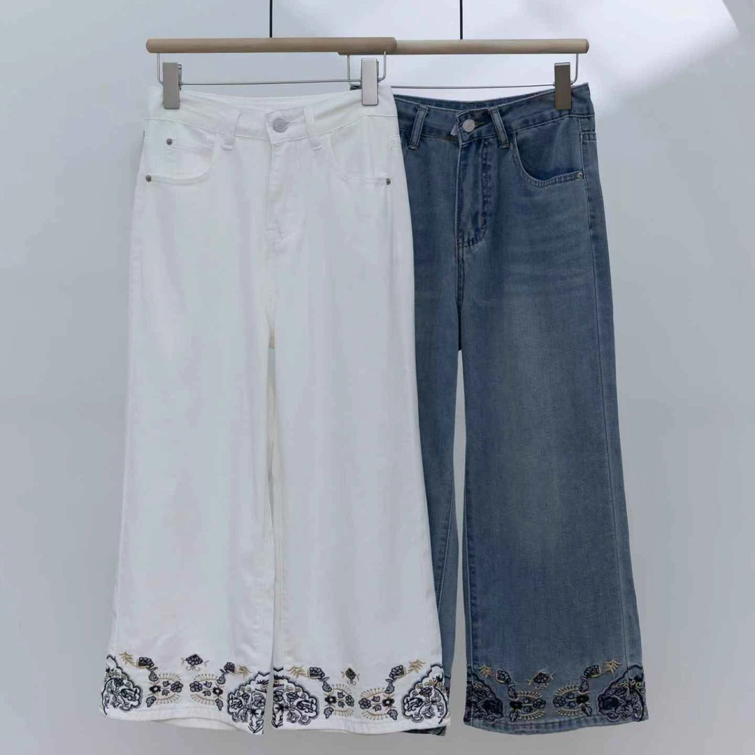 【NO退NO换】鑫燃KIKI 时尚百搭一路生花阔腿裤 88640 BSG（F）