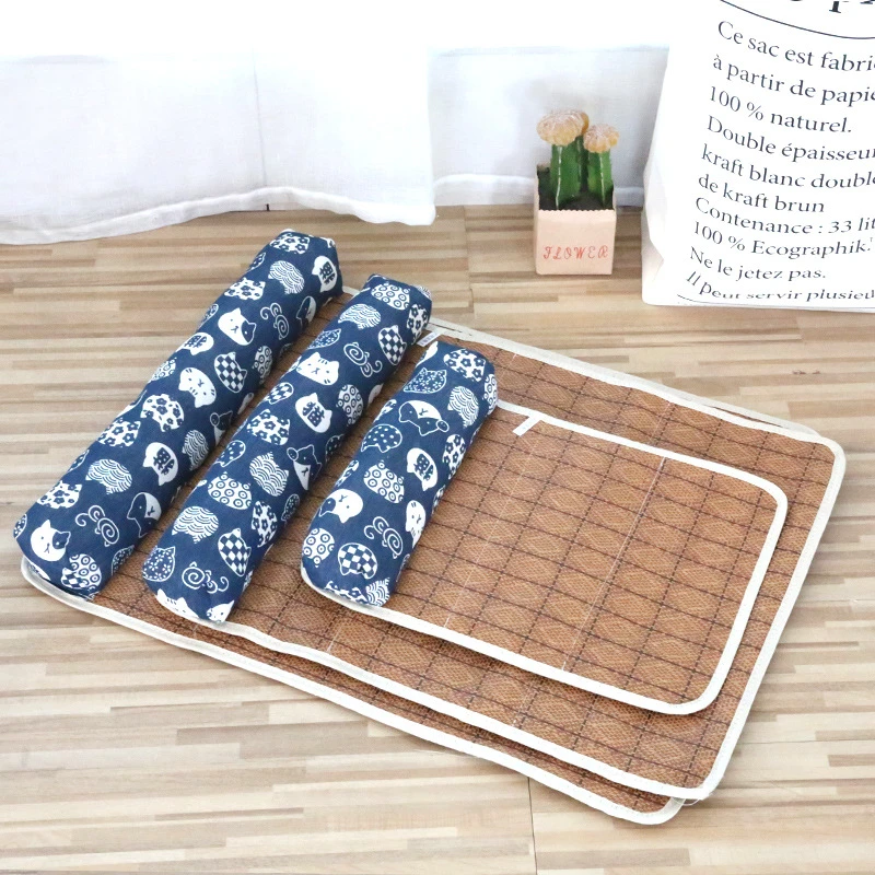 清仓宠物藤编凉席 夏天降温猫咪狗狗冰垫子席子床垫