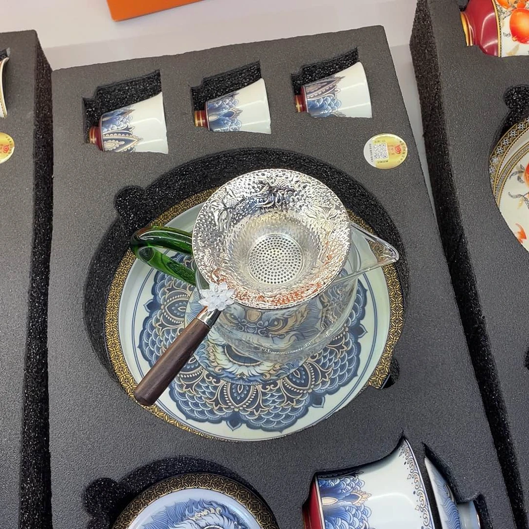 陶景德陶瓷盖碗茶具