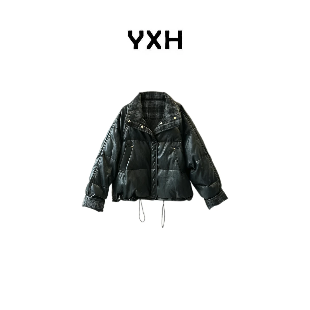 JZ 【中古皮羽绒】时尚百搭显瘦蛋白皮90白鸭绒羽绒服JZ77281