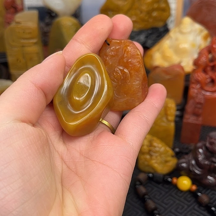 上***水田黄石手把作品欣赏