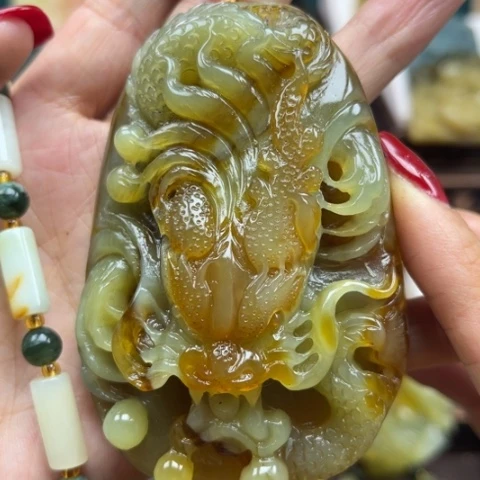 岫玉挂件未镶嵌挂件