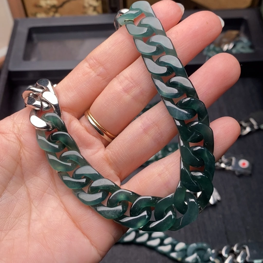 ****️翡翠未镶嵌手链手链10002