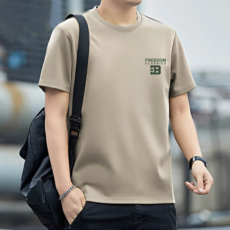 夏季男士半袖白色T桖纯棉大码短袖情侣百搭透气全棉宽松圆领体恤