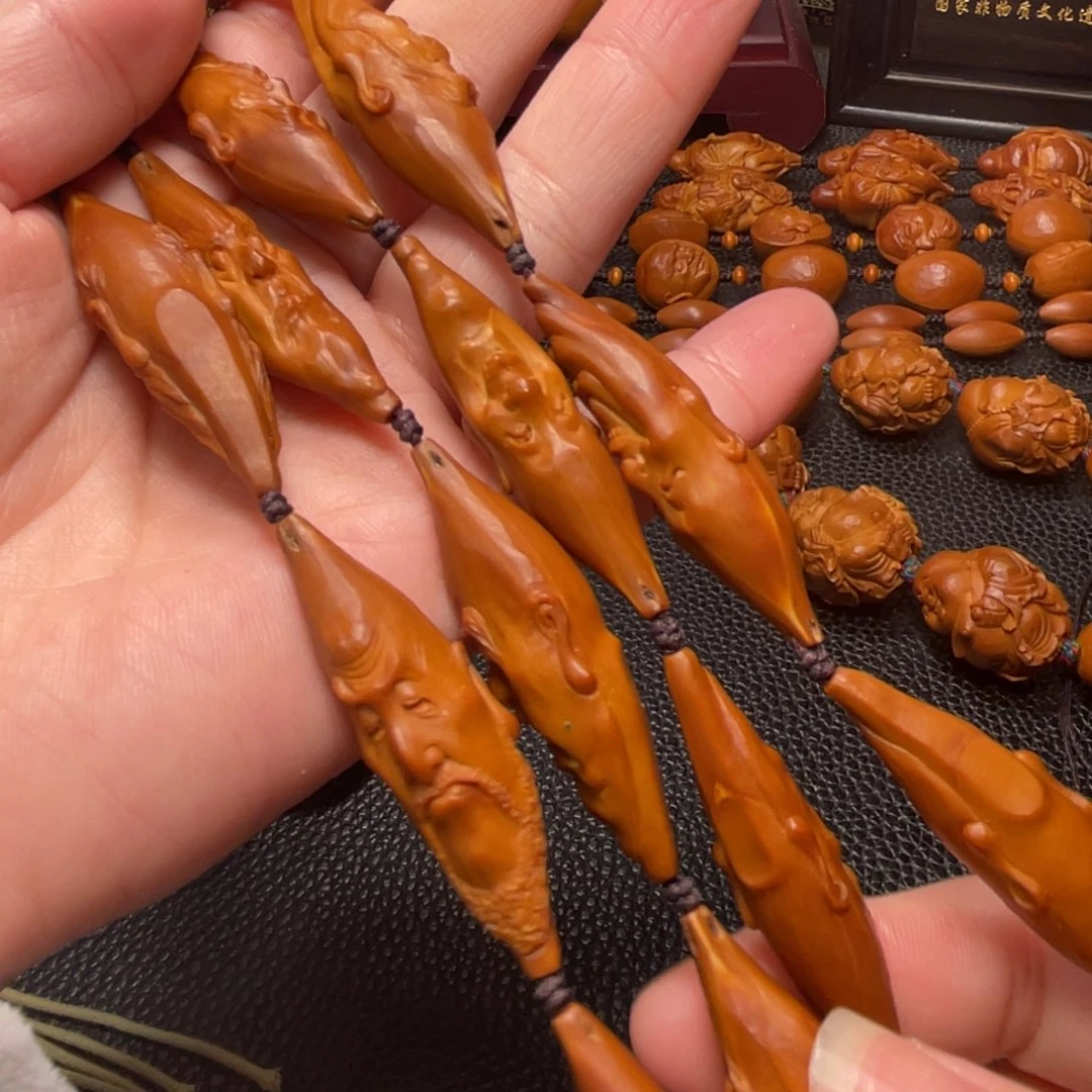 橄榄核手串/手链1.2飞扬柳叶十八罗汉