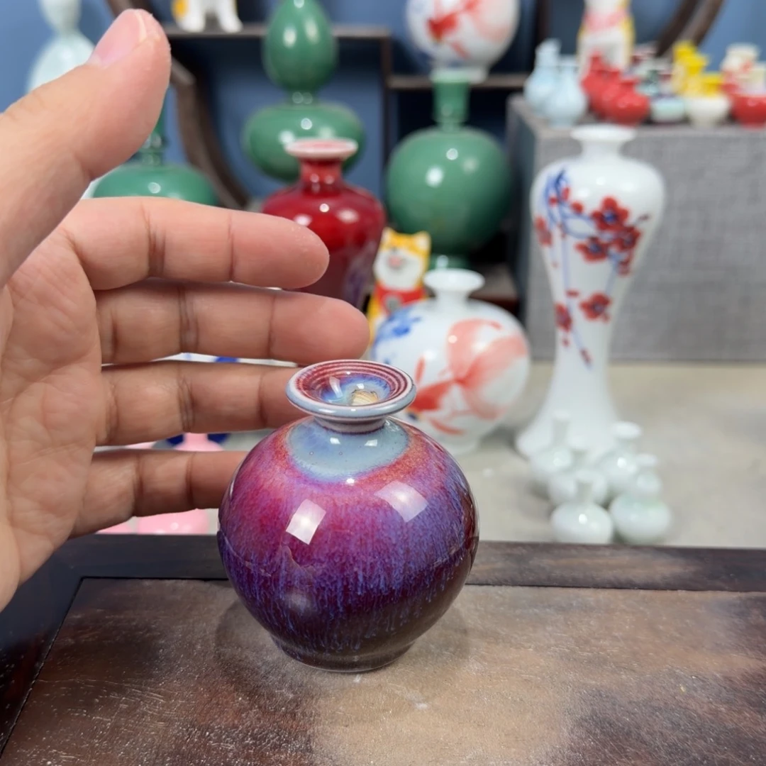 陶瓷手工小花器摆件