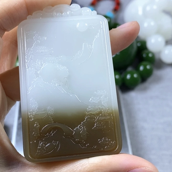 和田玉颈饰未镶嵌