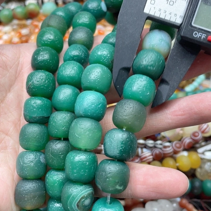 玛瑙/玉髓合金珠宝半成品一条15mm橘皮老型