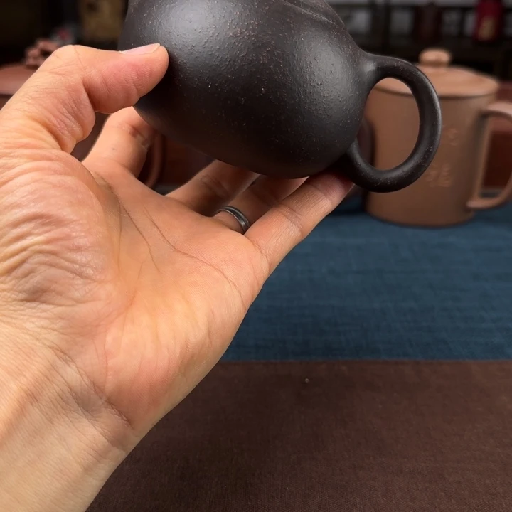 茶壶紫砂宜兴紫砂壶黑金刚