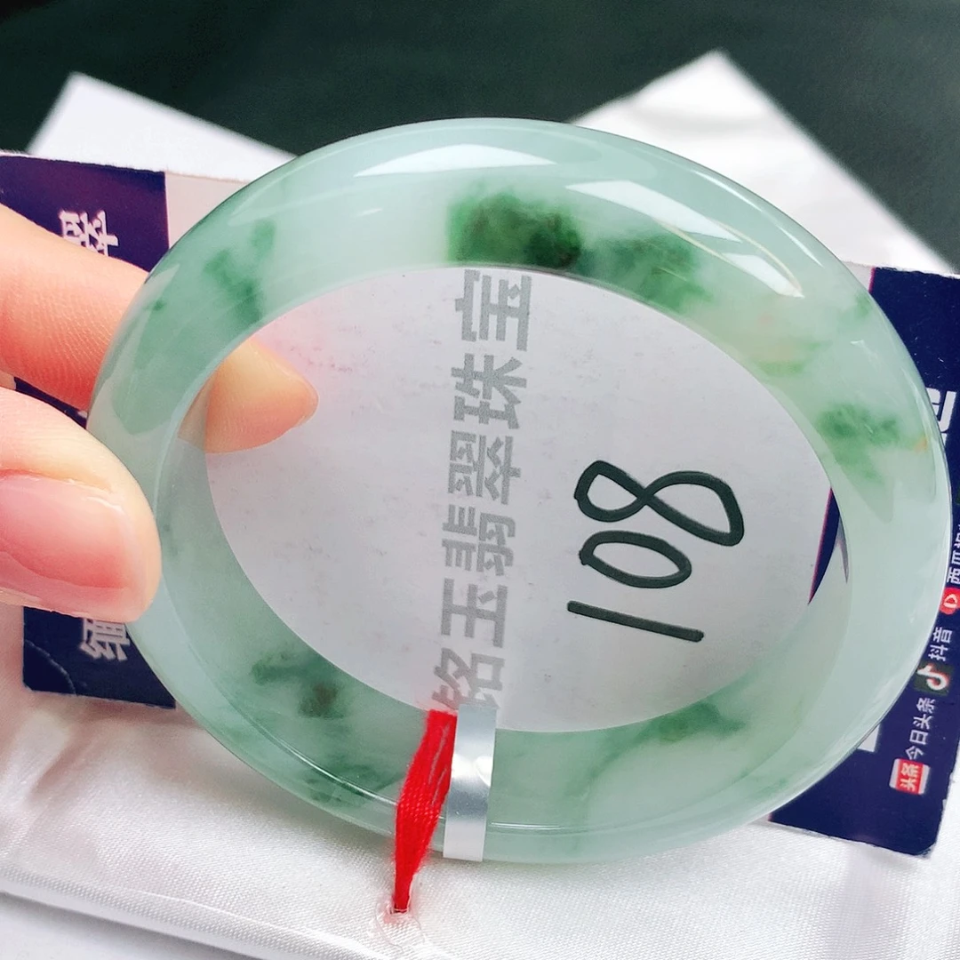 翡翠未镶嵌手镯缅甸天然a货翡翠手镯