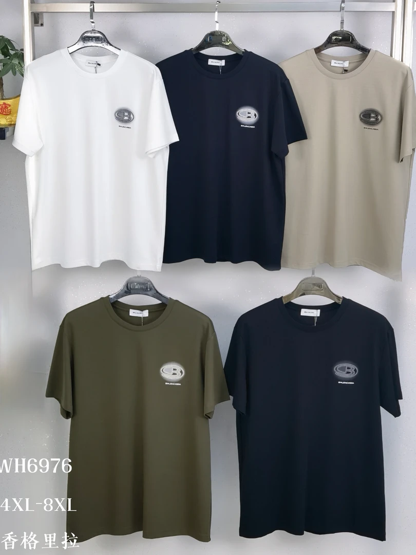 6976加肥加大透气短袖